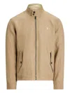 Polo Ralph Lauren Reversible Light Brown Jacket With Signature Polo Pony Motif In Brown