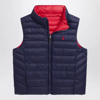 Polo Ralph Lauren Kids' Reversible Padded Gilet In Blue
