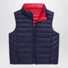 Polo Ralph Lauren Reversible Blue And Red Vest With Logo In Blue