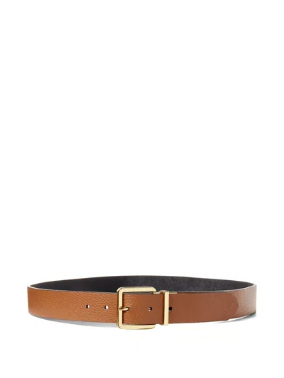 Polo Ralph Lauren Reversible Buckle Belt In Brown