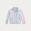 Polo Ralph Lauren Reversible Cotton Oxford Jacket In Multi Pink Stripe