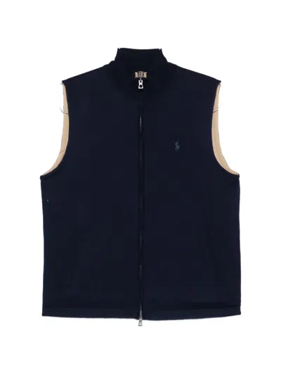 Polo Ralph Lauren Reversible Gilet In Blue