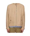 Polo Ralph Lauren Reversible Light Brown Jacket With Signature Polo Pony Motif In Nude