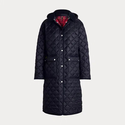 Polo Ralph Lauren Reversible Quilted Barn Coat In Black