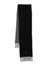 Polo Ralph Lauren Reversible Scarf In Black
