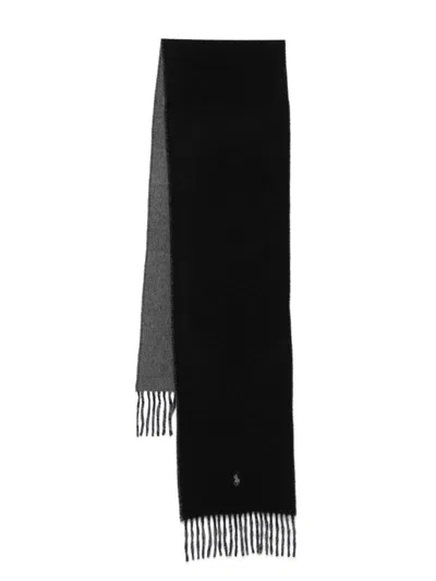 Polo Ralph Lauren Reversible Scarf In Black