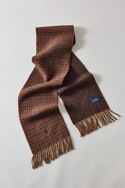 Polo Ralph Lauren Reversible Scarf In Brown, Men's At Urban Outfitters