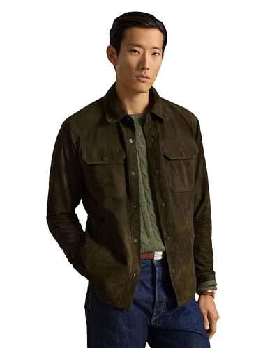 Polo Ralph Lauren Reversible Shirt Jacket In Yellow