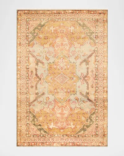 Polo Ralph Lauren Reynolds Hand Knotted Rug In Summer Melon