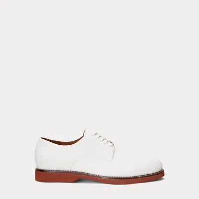 Polo Ralph Lauren Rhett Calf-suede Derby Shoe In White