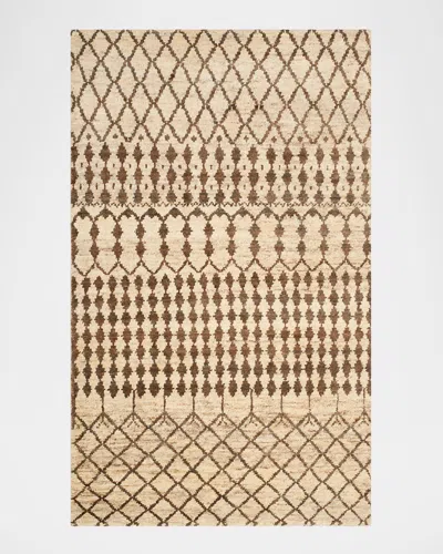 Polo Ralph Lauren Rhodes Hand Knotted Rug In Cream / Chocolate