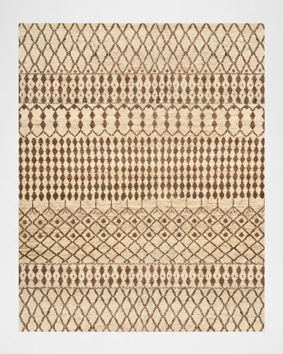 Polo Ralph Lauren Rhodes Hand Knotted Rug In Cream / Chocolate