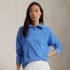 Polo Ralph Lauren Rib-knit Cashmere Half-zip Sweater In Summer Blue