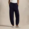 Polo Ralph Lauren Rib-knit Cashmere-wool Pant In New Navy