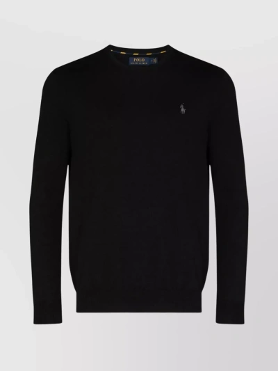 POLO RALPH LAUREN RIB-KNIT CREWNECK SWEATER WITH LONG SLEEVES