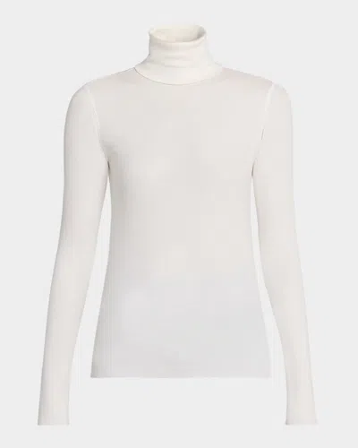 Polo Ralph Lauren Rib-knit Turtleneck Pullover In White