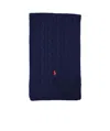 Polo Ralph Lauren Scarf Classic Wool Blend Accessories In Black