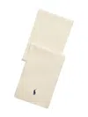 Polo Ralph Lauren Ribbed Cotton Scarf In Neutral