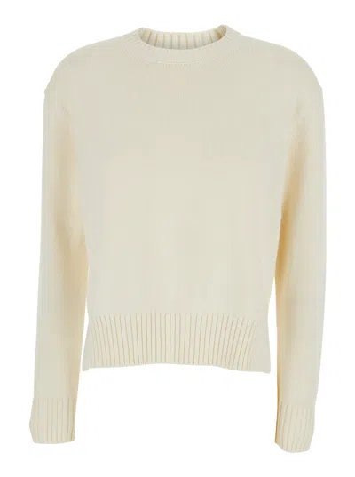Polo Ralph Lauren Ribbed Cotton Sweater In White