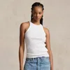 Polo Ralph Lauren Ribbed Cotton Tank Top In White