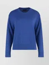 Polo Ralph Lauren Ribbed Crew-neck Cotton Sweater With Side Slits