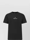 Polo Ralph Lauren Ribbed Crew-neck Cotton T-shirt With Short Sleeves In Black