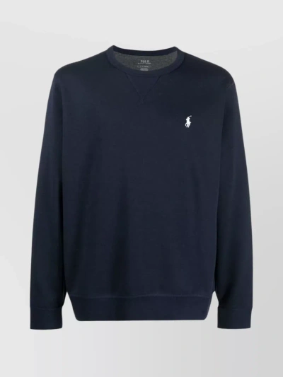 POLO RALPH LAUREN RIBBED CREWNECK DOUBLE-KNIT PULLOVER