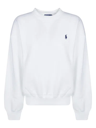 Polo Ralph Lauren Ribbed Crewneck Sweatshirt In Multi