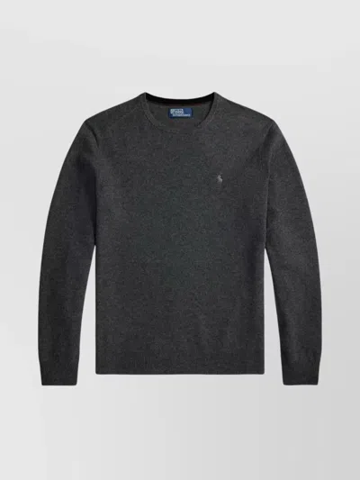 POLO RALPH LAUREN RIBBED CUFF LONG SLEEVE CREW NECK SWEATER