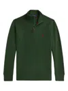Polo Ralph Lauren Ribbed-knit Half-zip Pullover In Green