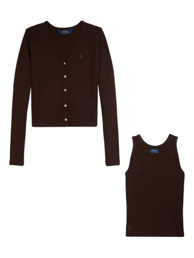 POLO RALPH LAUREN RIBBED KNIT SET