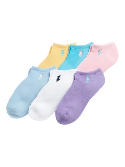 Polo Ralph Lauren Ribbed-knit Socks (pack Of Six)