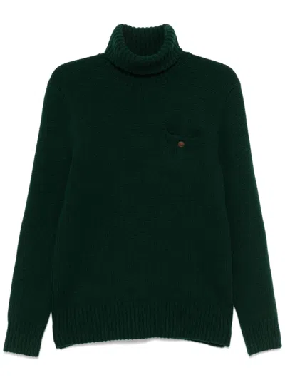 Polo Ralph Lauren Pocket-detail Roll-neck Jumper In Green