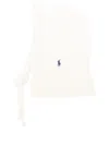 Polo Ralph Lauren Ribbed-knit Tie Balaclava In White