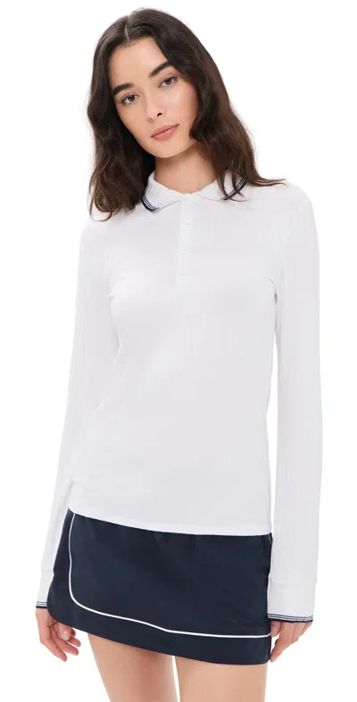 Polo Ralph Lauren Ribbed Polo Shirt White