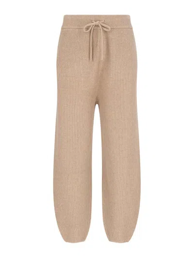 Polo Ralph Lauren Ribbed Trousers In Beige