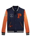 Polo Ralph Lauren Ribbed Two-tone Bomber Jacket In Multi
