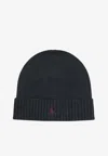 Polo Ralph Lauren Wool Beanie Hats Grey In Black