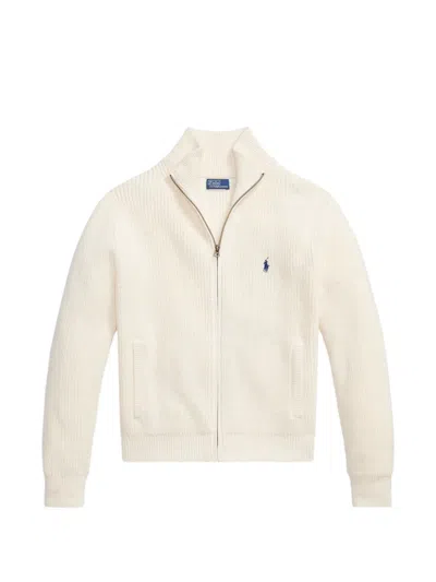 Polo Ralph Lauren Ribbed-knit Cardigan In White