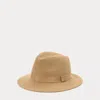 Polo Ralph Lauren Ribbon-trim Wool Fedora In Neutral