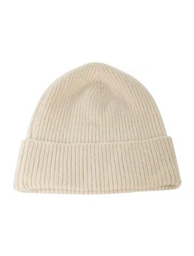 Pre-owned Polo Ralph Lauren Rib-knit Beanie. In Neutrals