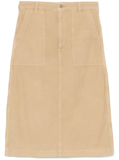 Polo Ralph Lauren Ricky Midi Skirt In 中性色