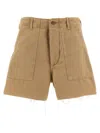 Polo Ralph Lauren Denim Shorts With Frayed Hem And Pockets