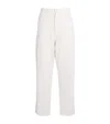 Polo Ralph Lauren Polo Mid Rise Ankle Pant With Patch Pockets In Ecru In Neutral