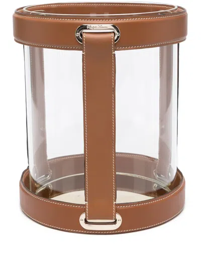 Polo Ralph Lauren Riley Glass Small Hurricane In Brown