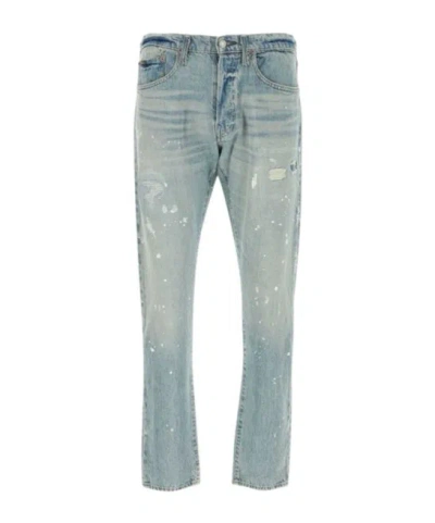 POLO RALPH LAUREN POLO RALPH LAUREN DISTRESSED STRETCH DENIM JEANS
