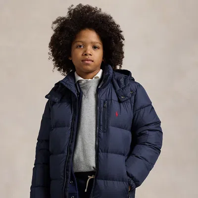 Polo Ralph Lauren Kids' Ripstop Down Hooded Jacket In Blue