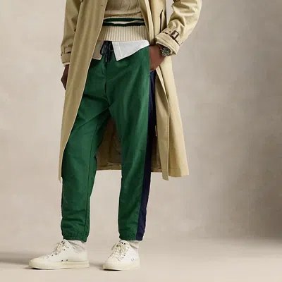 Polo Ralph Lauren Ripstop Graphic Track Pant In Kelly Green