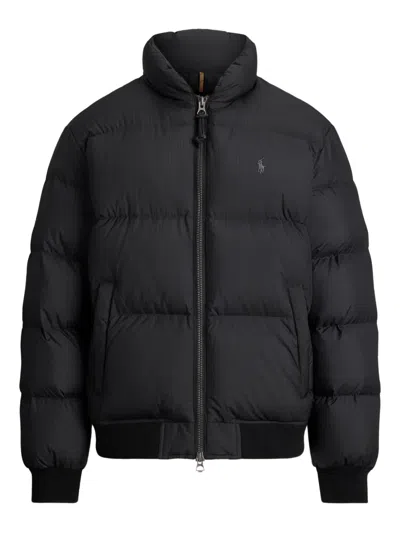 Polo Ralph Lauren Ripstop Insulated Bomber In Black