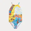 Polo Ralph Lauren Riviera-print One-piece Swimsuit In Seaside Village Haven